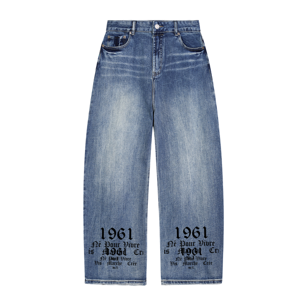 Sun Fade Heavyweight Denim Jeans