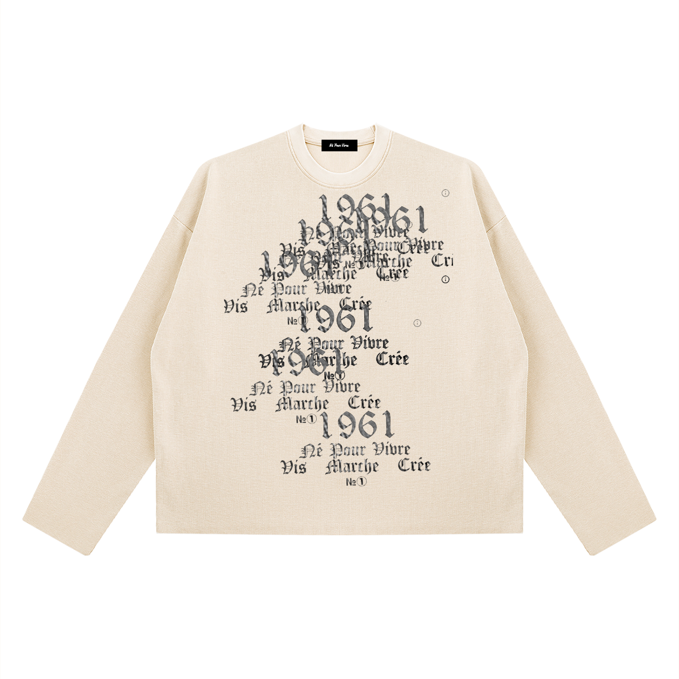 Unisex Vintage Wash Boxy  Waffle Raw Edge T-Shirt