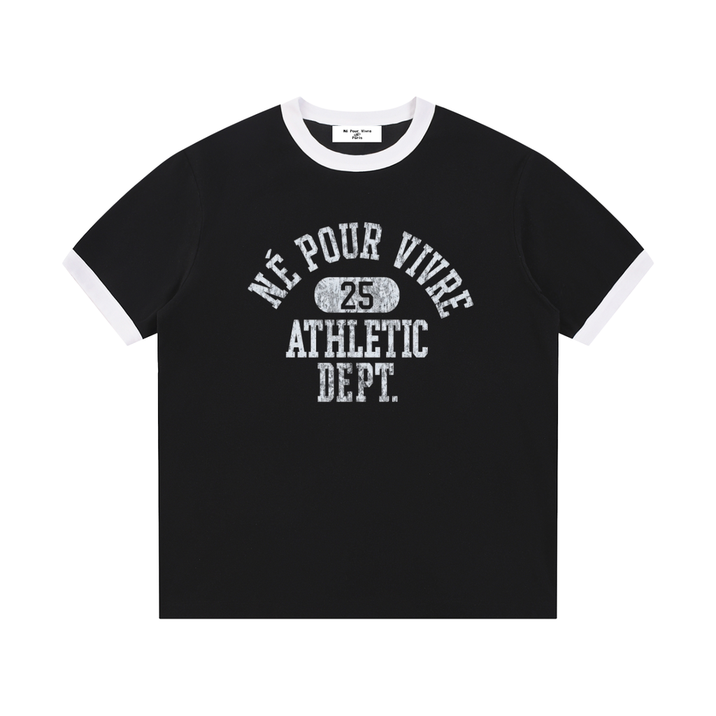 Edge Ribbed Crewneck T-Shirt