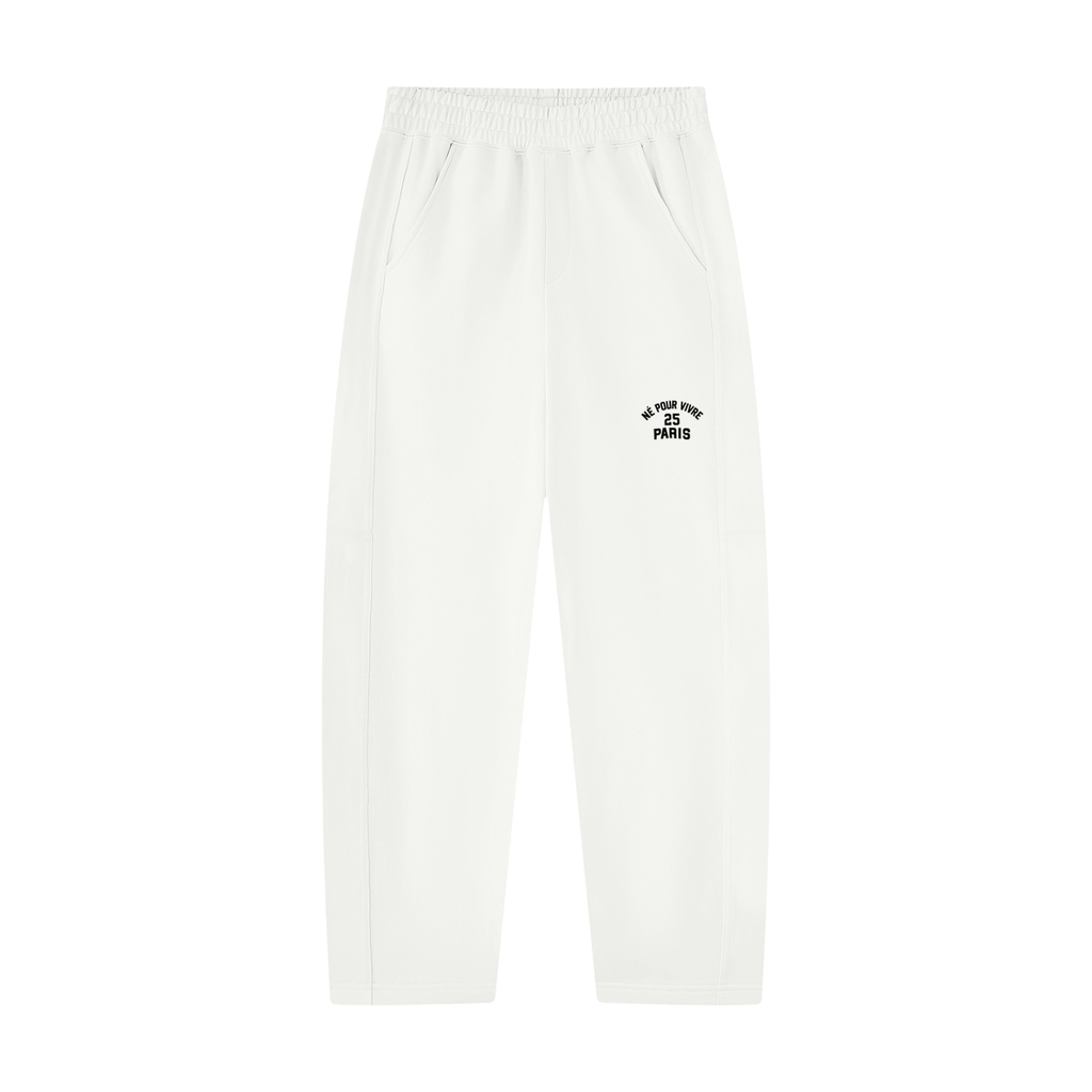 Unisex Tapered Straight Hem Sweatpants