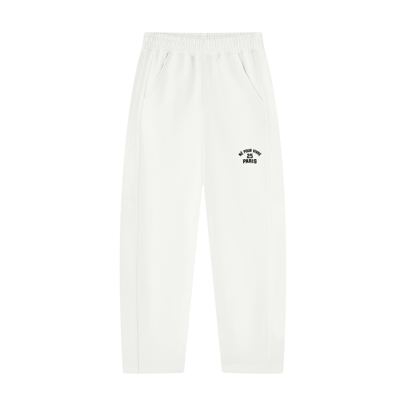 Unisex Tapered Straight Hem Sweatpants