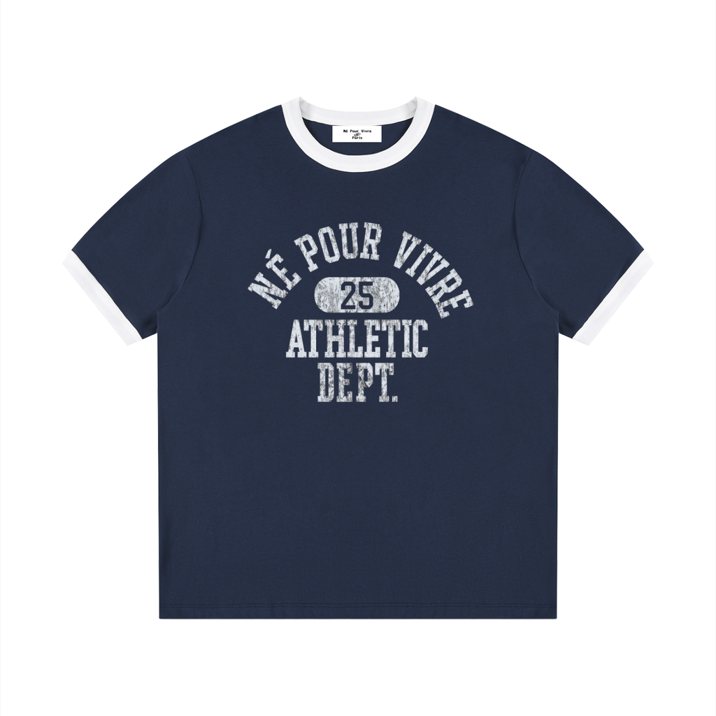 Edge Ribbed Crewneck T-Shirt