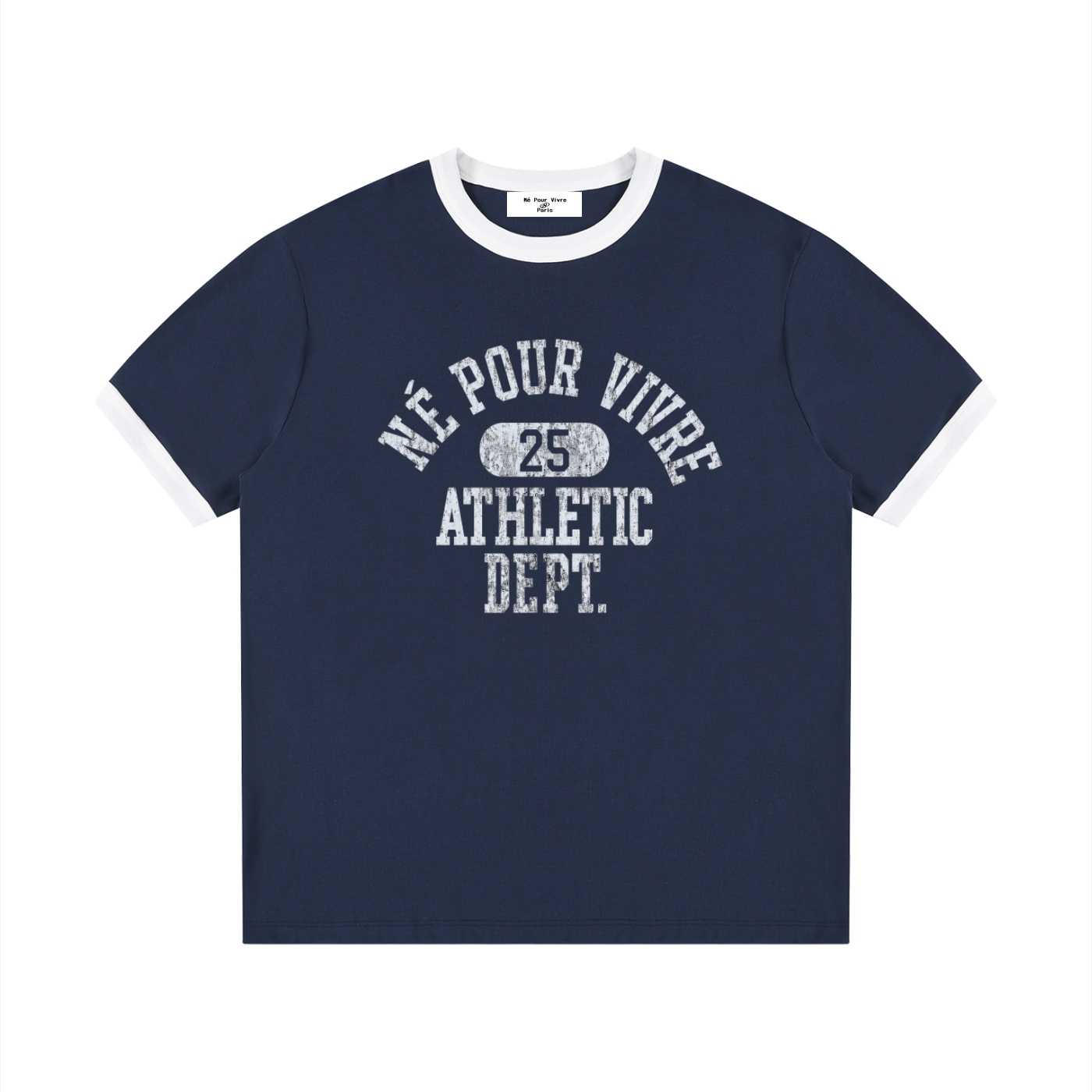 Edge Ribbed Crewneck T-Shirt