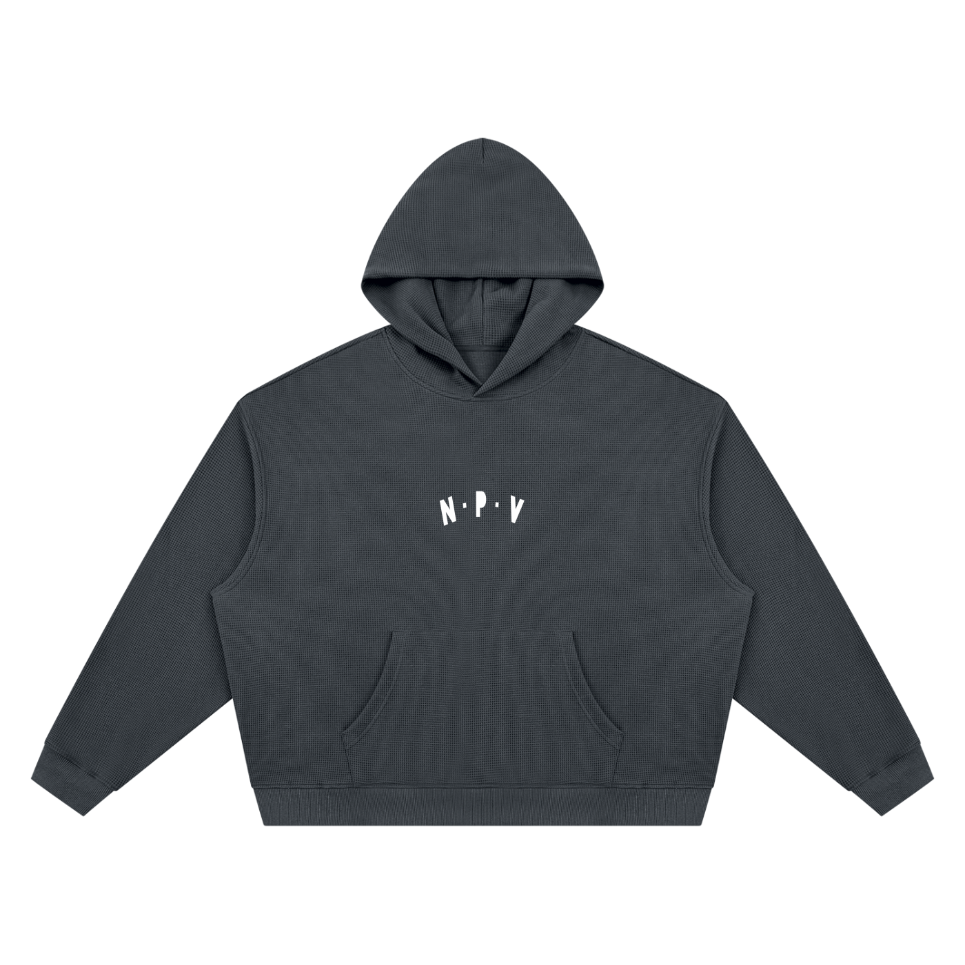 Unisex Waffle Boxy Hoodie