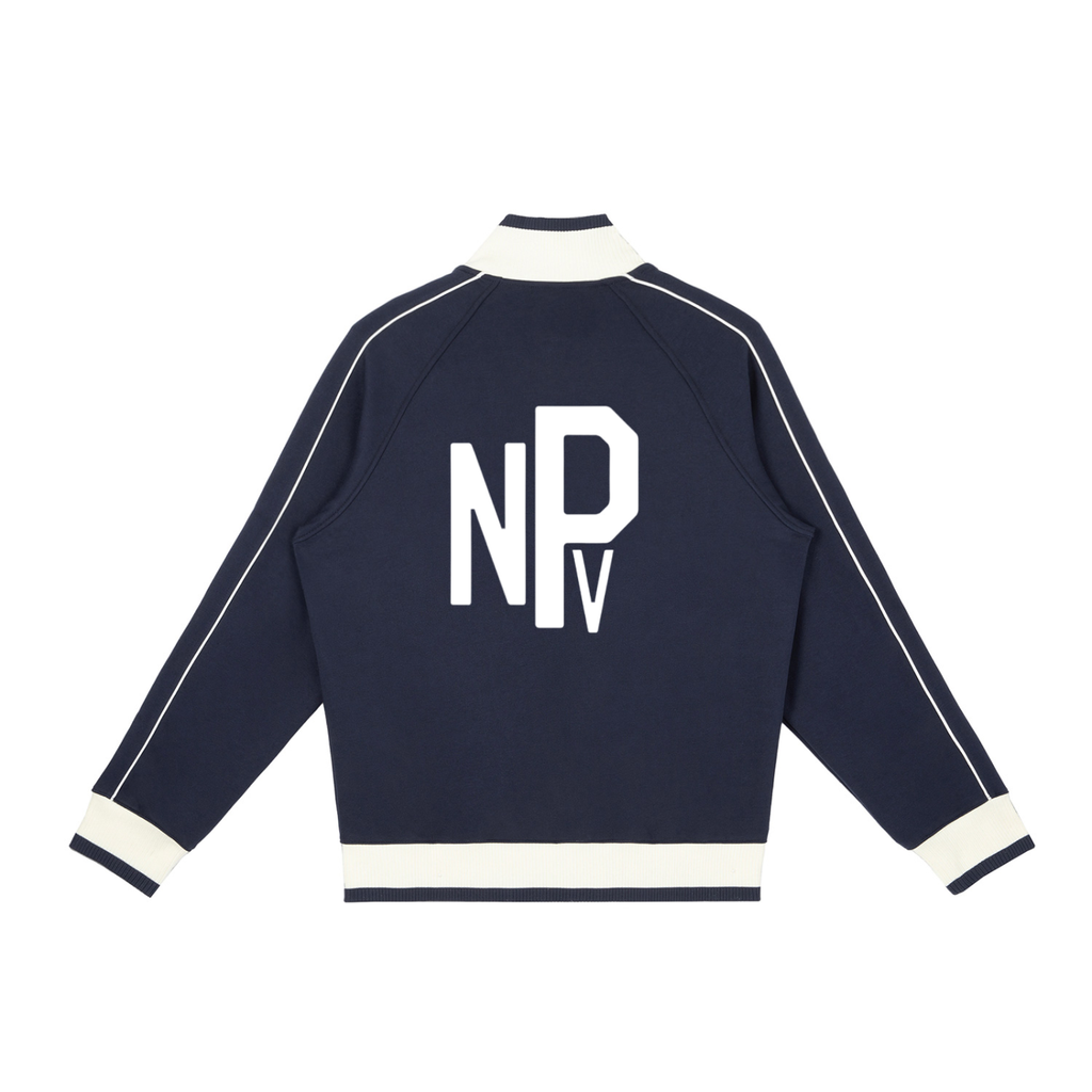 Color Block Raglan Sleeve Zip Track Jacket