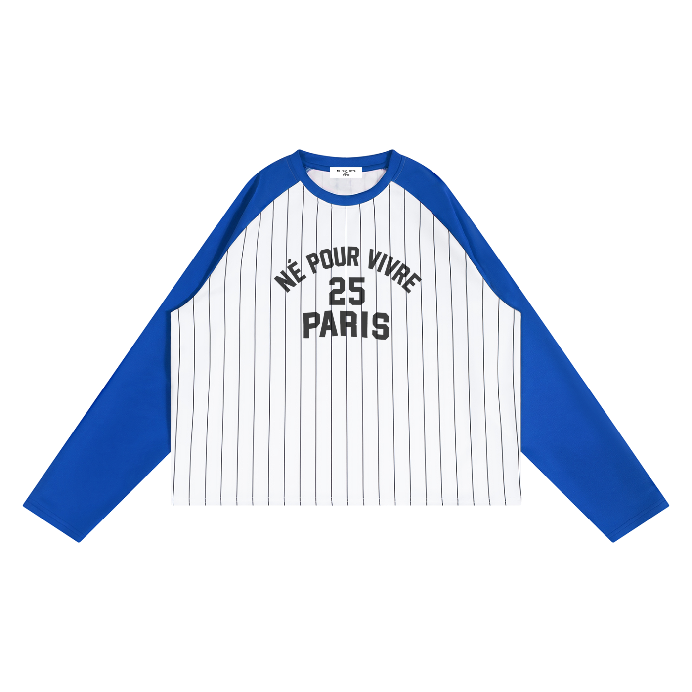 Unisex Striped Raglan Long Sleeve T-Shirt