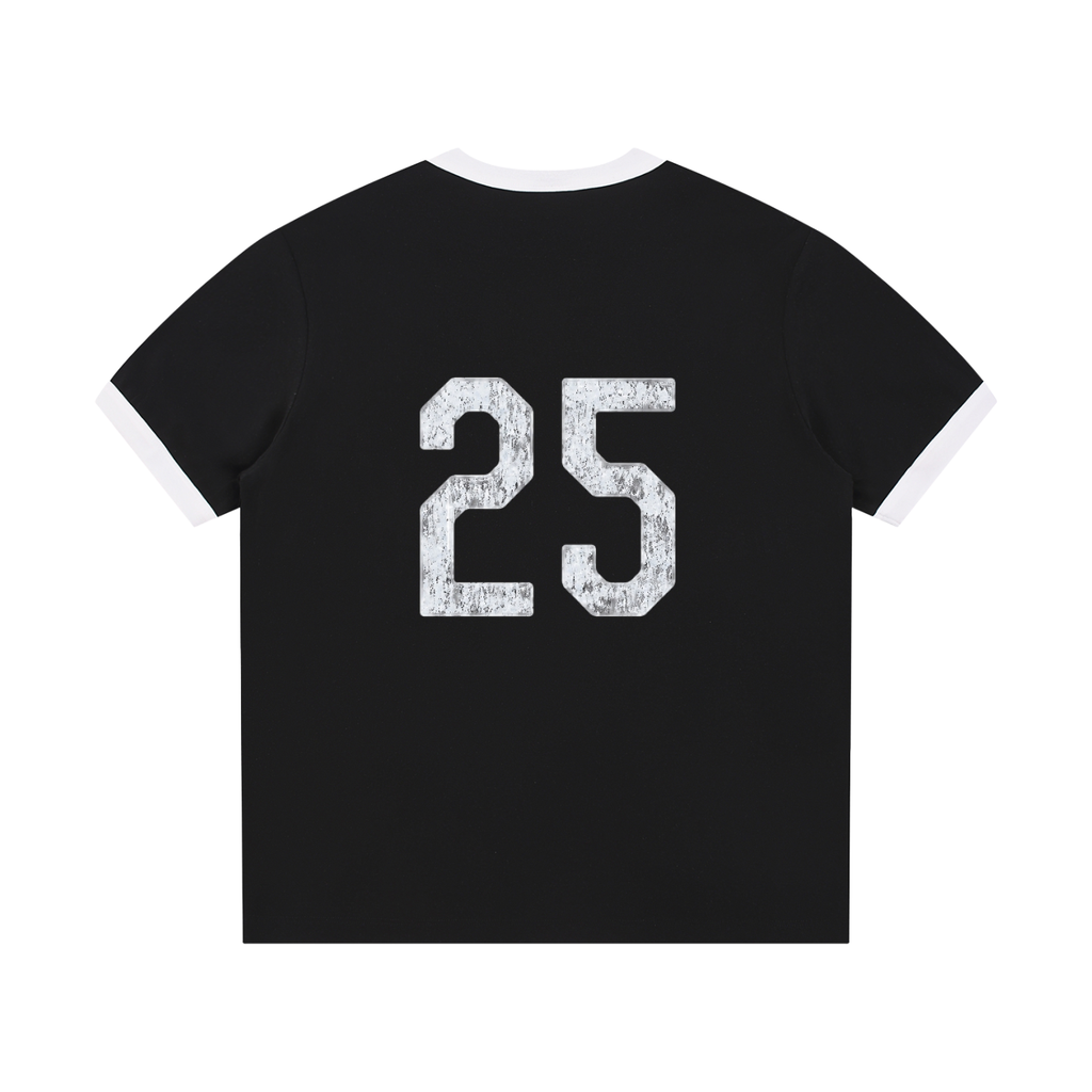 Edge Ribbed Crewneck T-Shirt