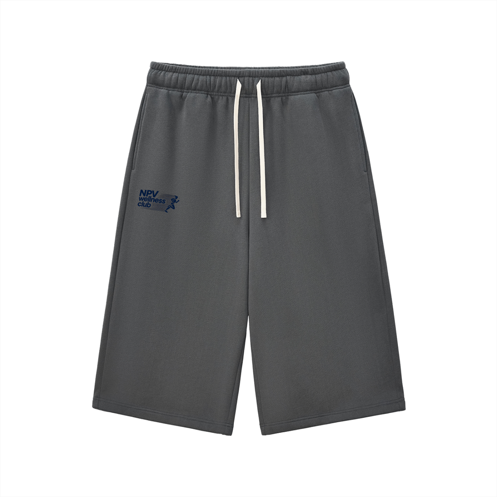 Relaxed Drawstring Three-quarter Sweatpants