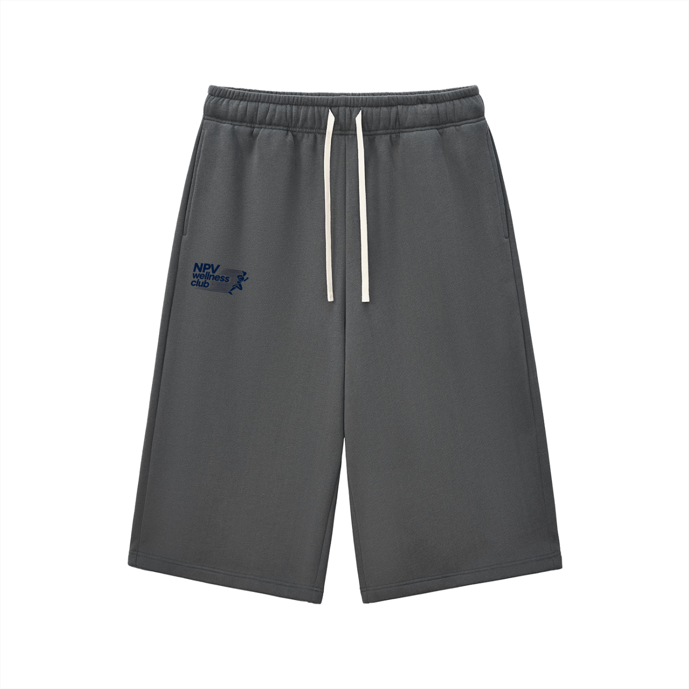 Relaxed Drawstring Three-quarter Sweatpants