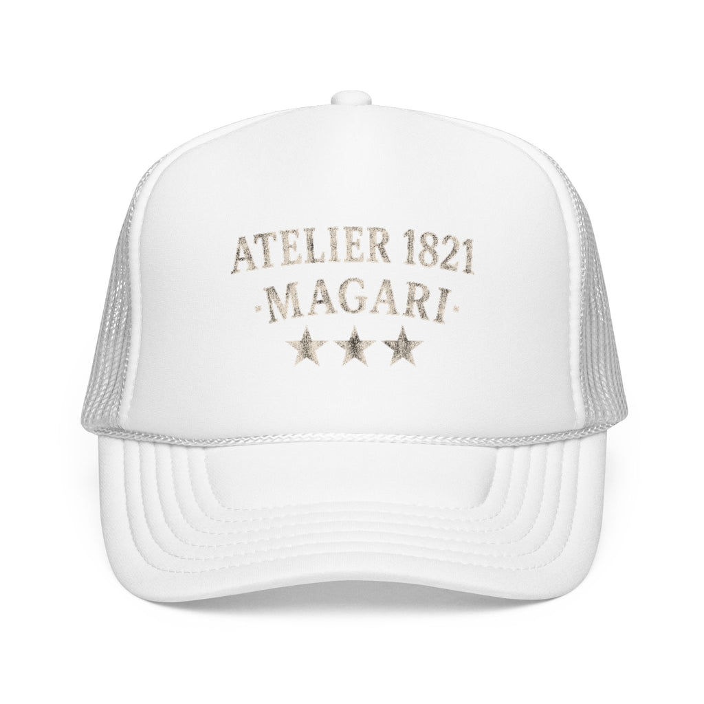 Atelier 1821 Magari Trucker Hat – Vintage Distressed Logo Cap