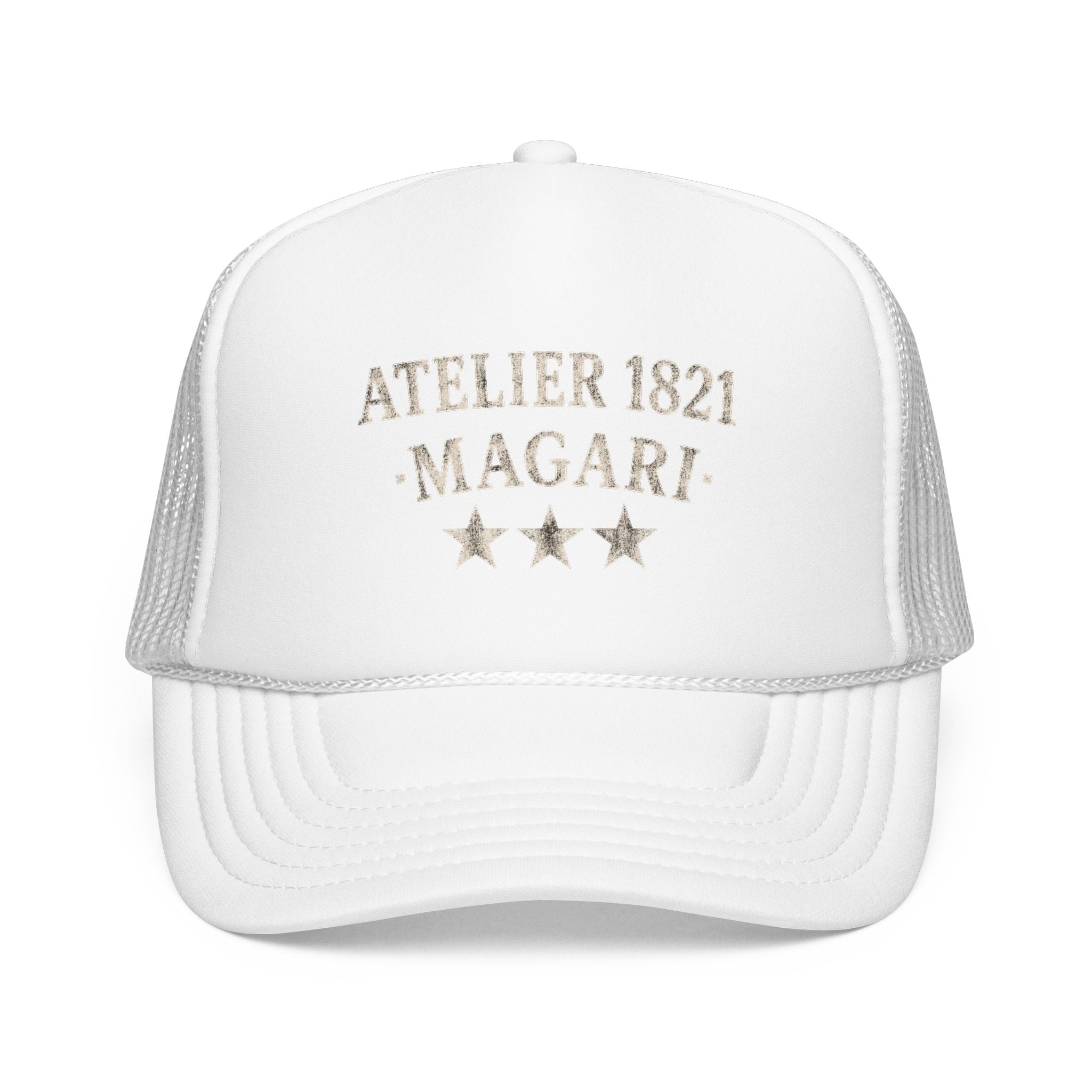 Atelier 1821 Magari Trucker Hat – Vintage Distressed Logo Cap