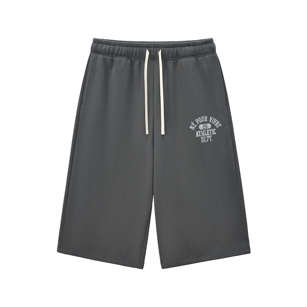 Relaxed Drawstring Three-quarter Sweatpants