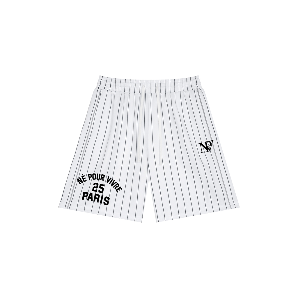 Striped Loose Fit Shorts