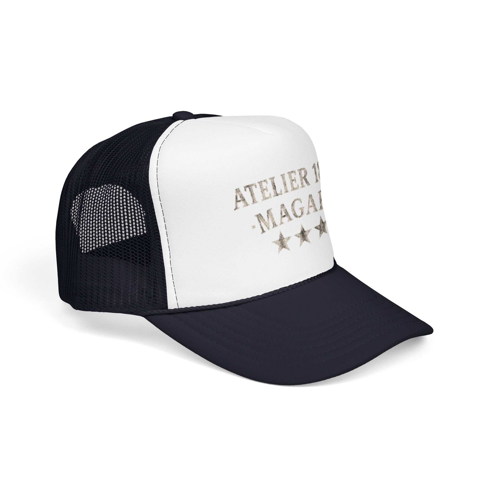 Atelier 1821 Magari Trucker Hat – Vintage Distressed Logo Cap