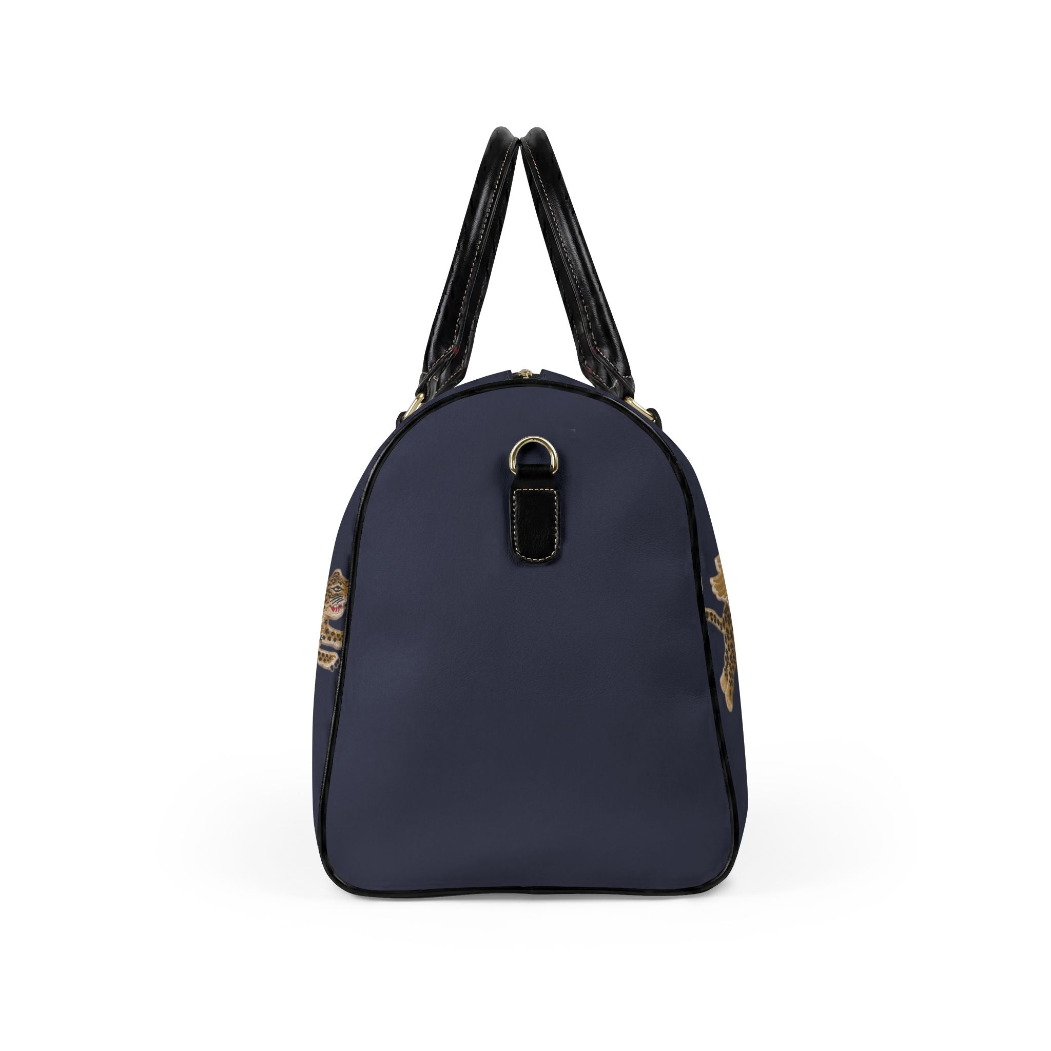 Leopard Runner Faux Leather Travel Bag — Stylish Duffle for Weekend Getaways