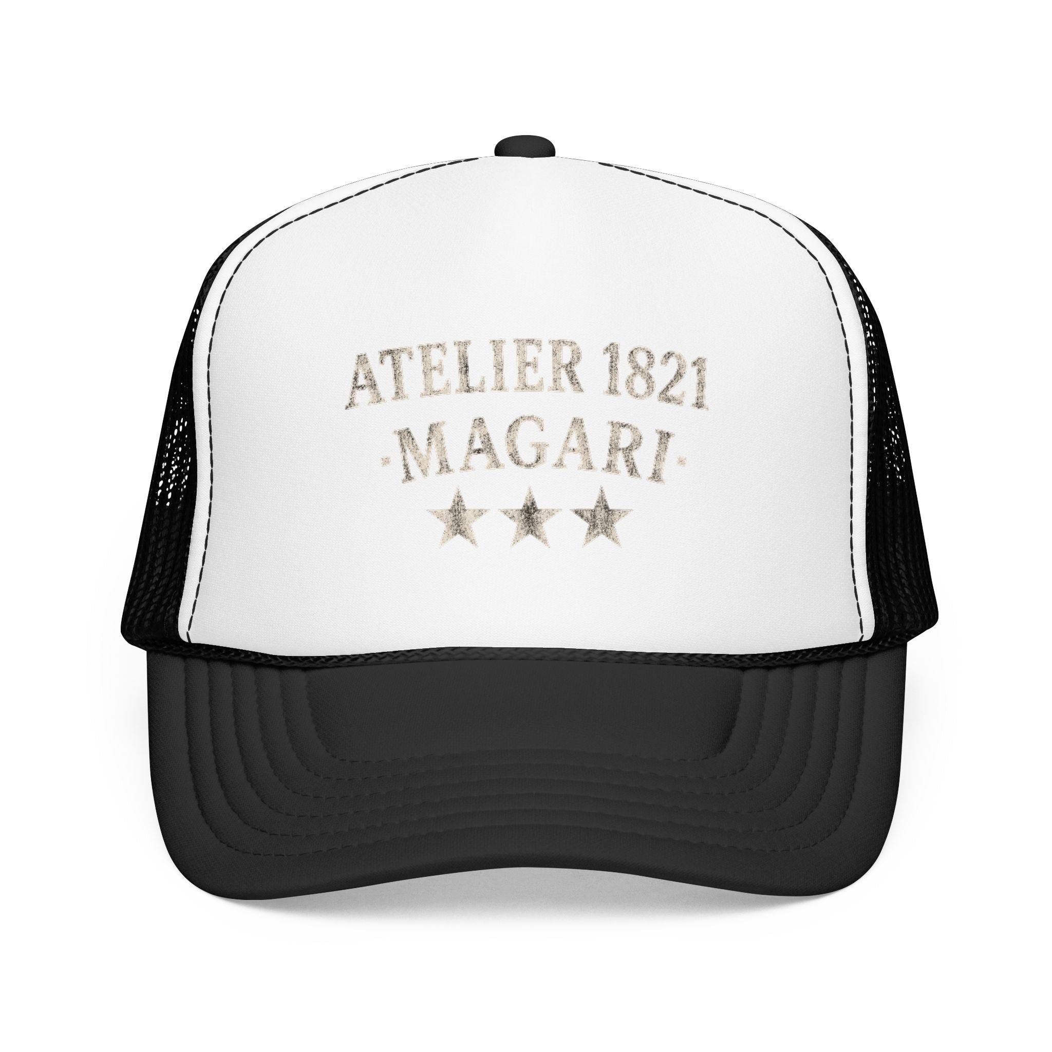 Atelier 1821 Magari Trucker Hat – Vintage Distressed Logo Cap