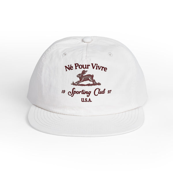 Surf Cap — 'Ne Pour Vivre' Sporting Club Embroidered Baseball Hat