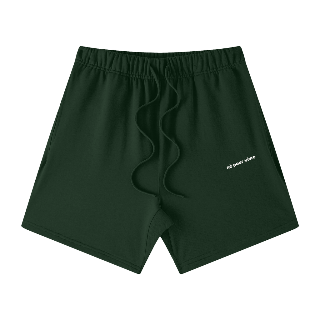 Unisex Earth Tone Loose Fit Cotton Shorts