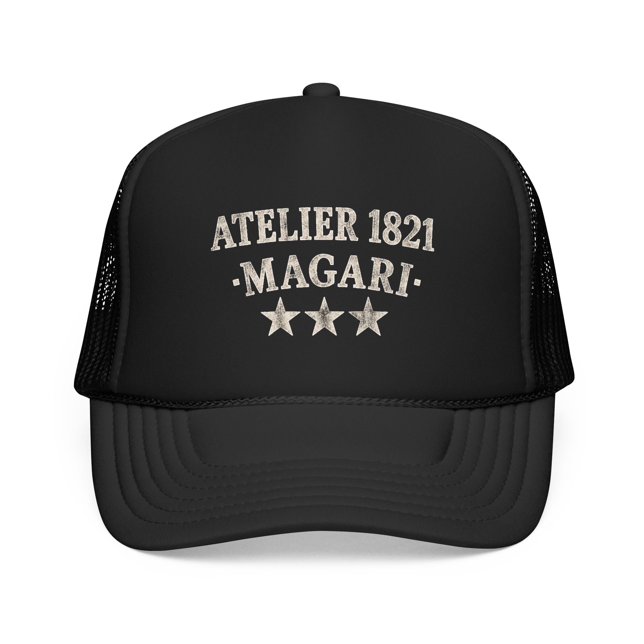 Atelier 1821 Magari Trucker Hat – Vintage Distressed Logo Cap