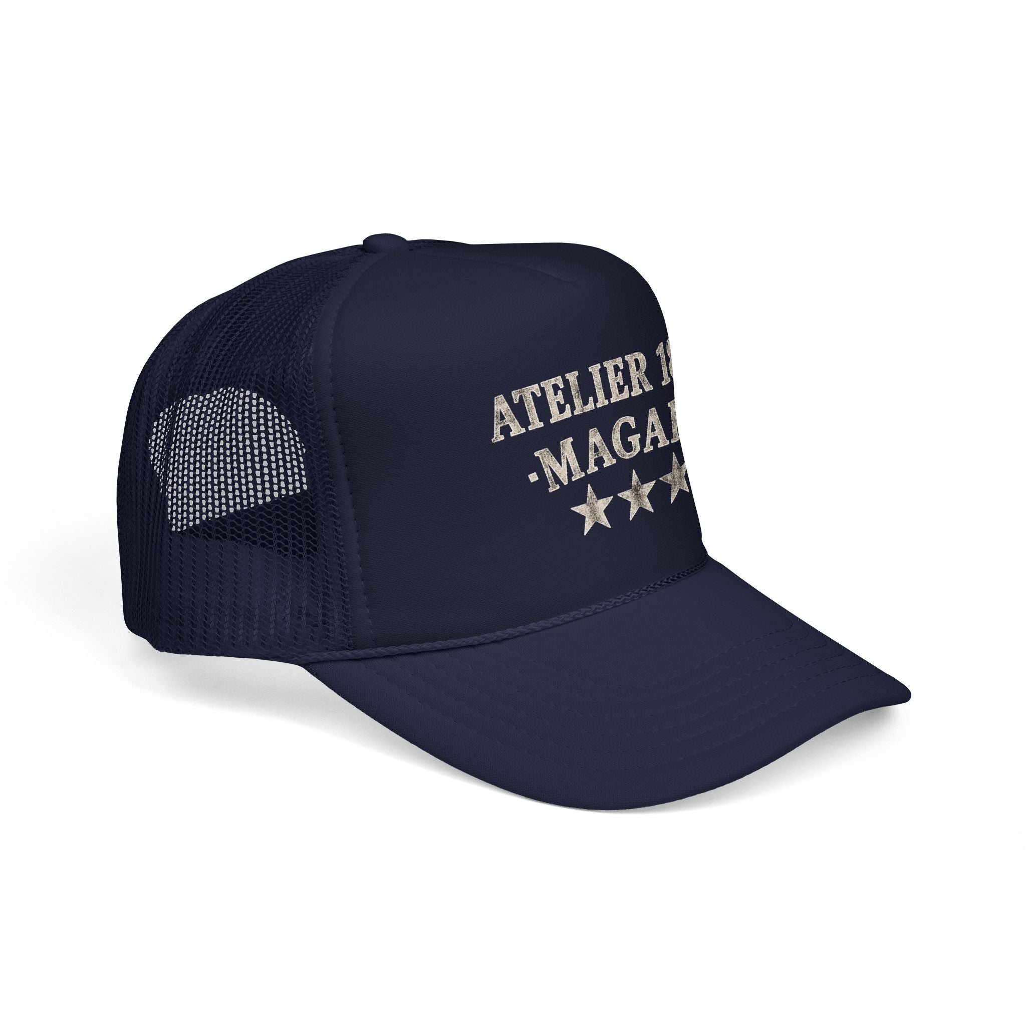 Atelier 1821 Magari Trucker Hat – Vintage Distressed Logo Cap