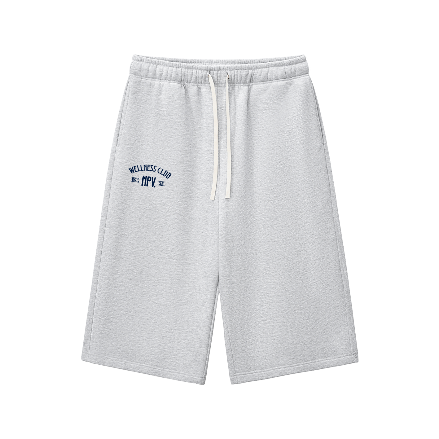 Relaxed Drawstring Three-quarter Sweatpants