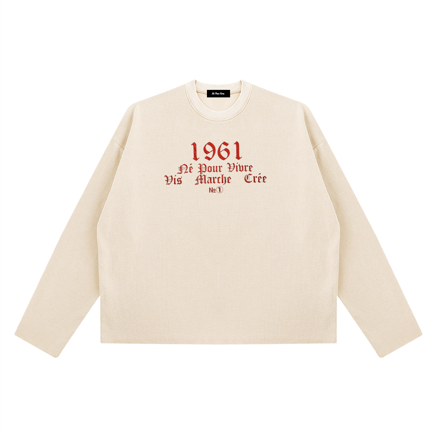 Unisex Vintage Wash Boxy  Waffle Raw Edge T-Shirt