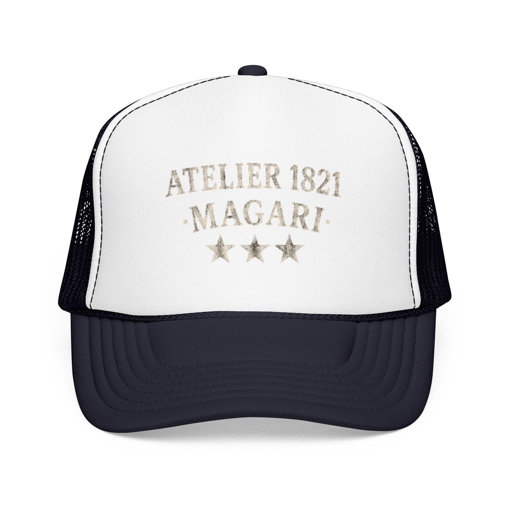 Atelier 1821 Magari Trucker Hat – Vintage Distressed Logo Cap