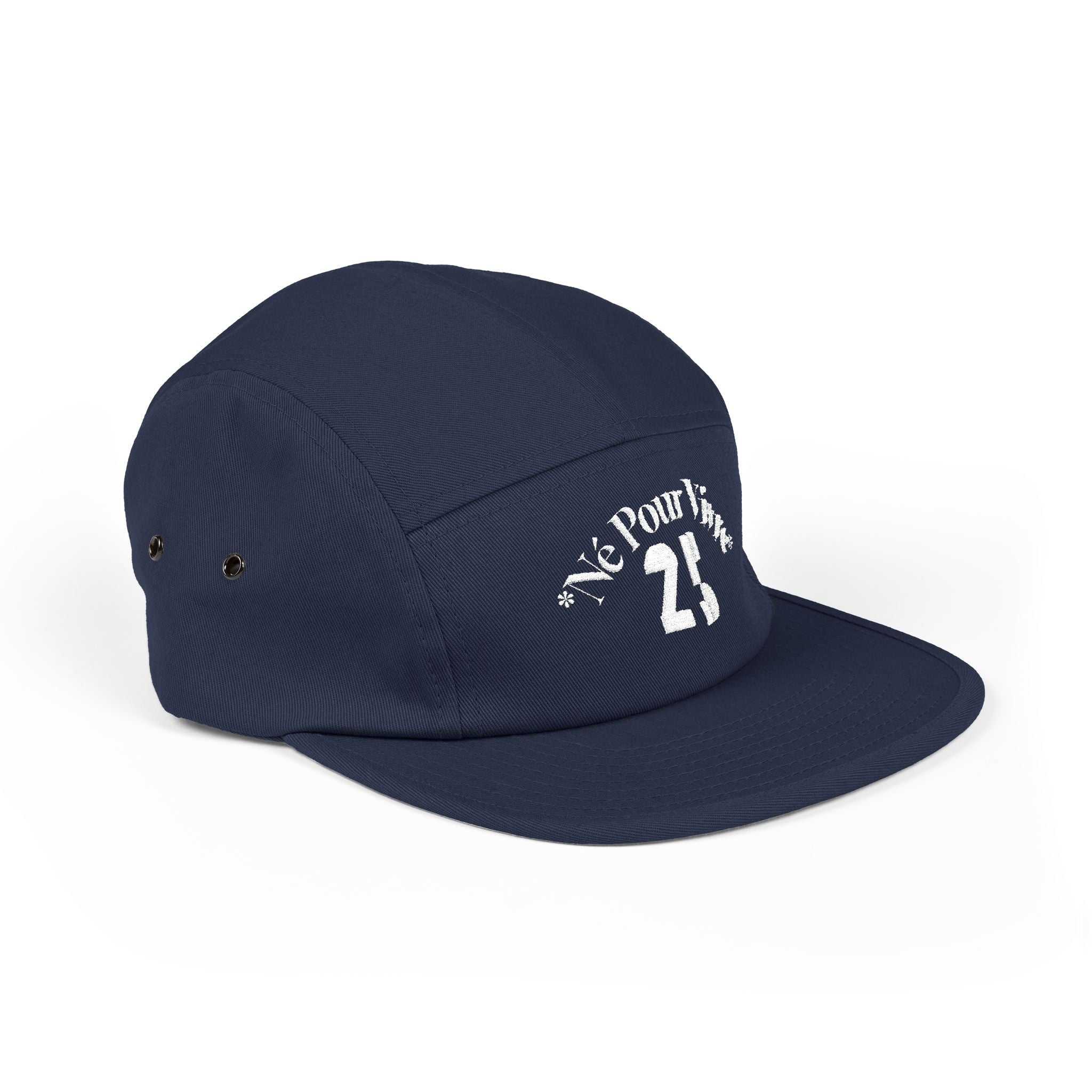 Camo Embroidered 5 Panel Cap – Stylish Headwear for Outdoor Adventures, Casual Looks, Gifts, Festivals, Streetwear