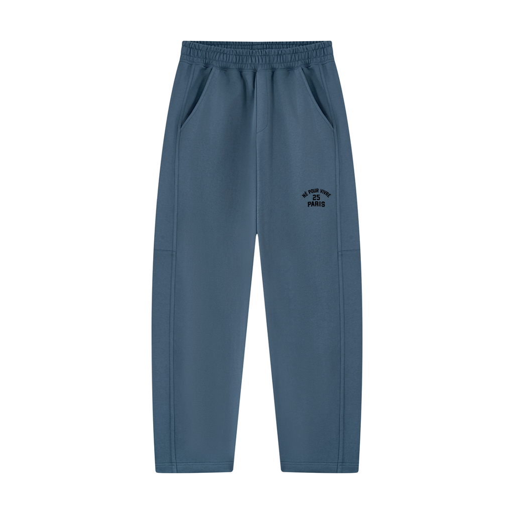 Unisex Tapered Straight Hem Sweatpants