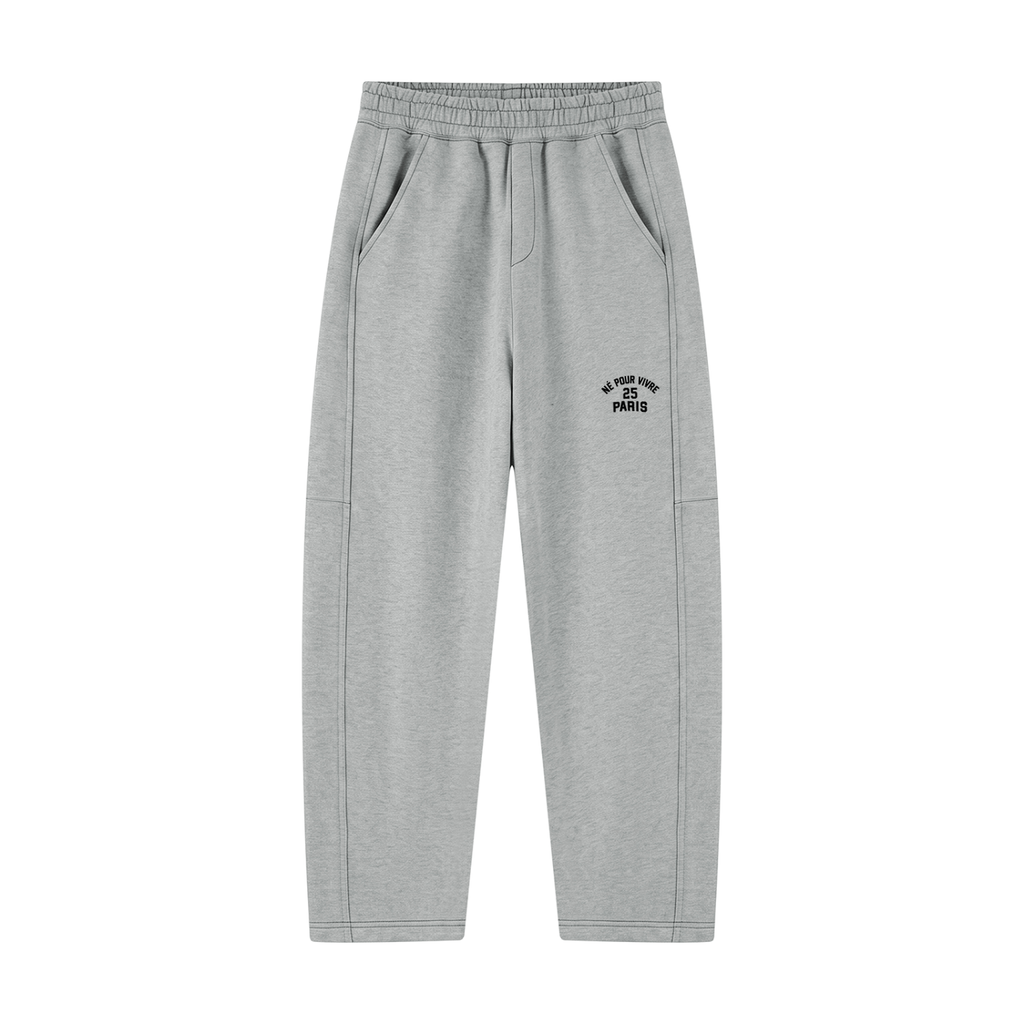 Unisex Tapered Straight Hem Sweatpants