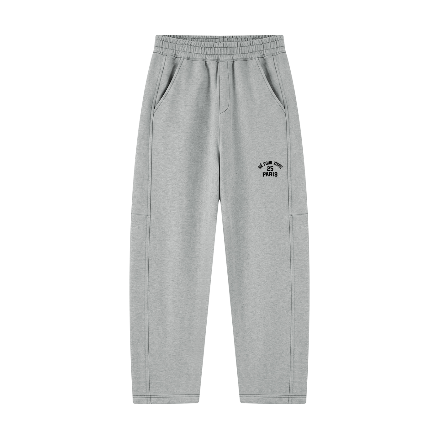 Unisex Tapered Straight Hem Sweatpants