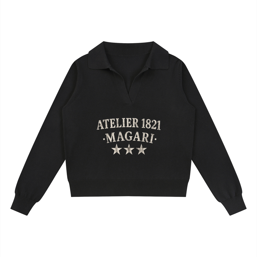 Women’s Collared Pullover Knit Sweater