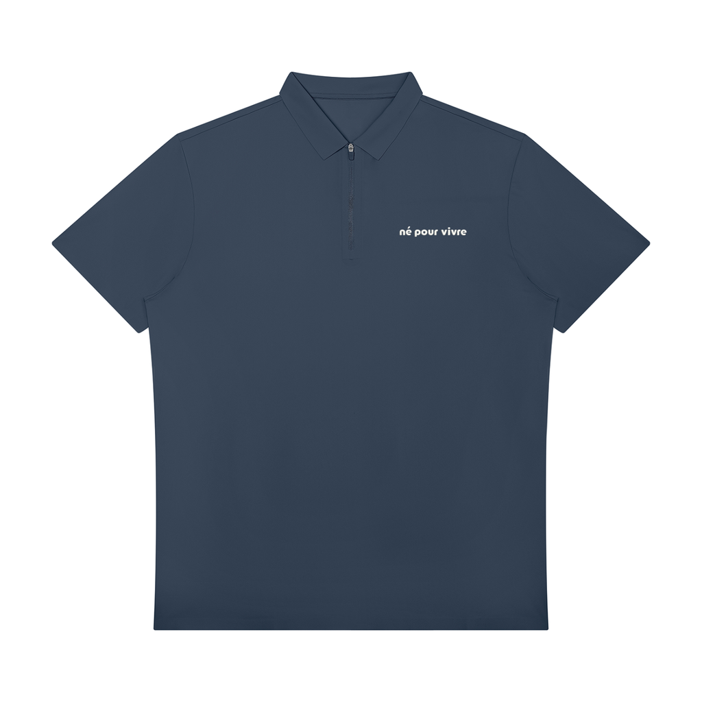 Men's Quarter-Zip Performance Polo Shirt