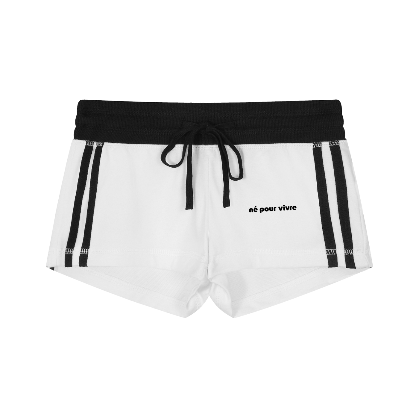 Women's Contrast Stripe Track Shorts