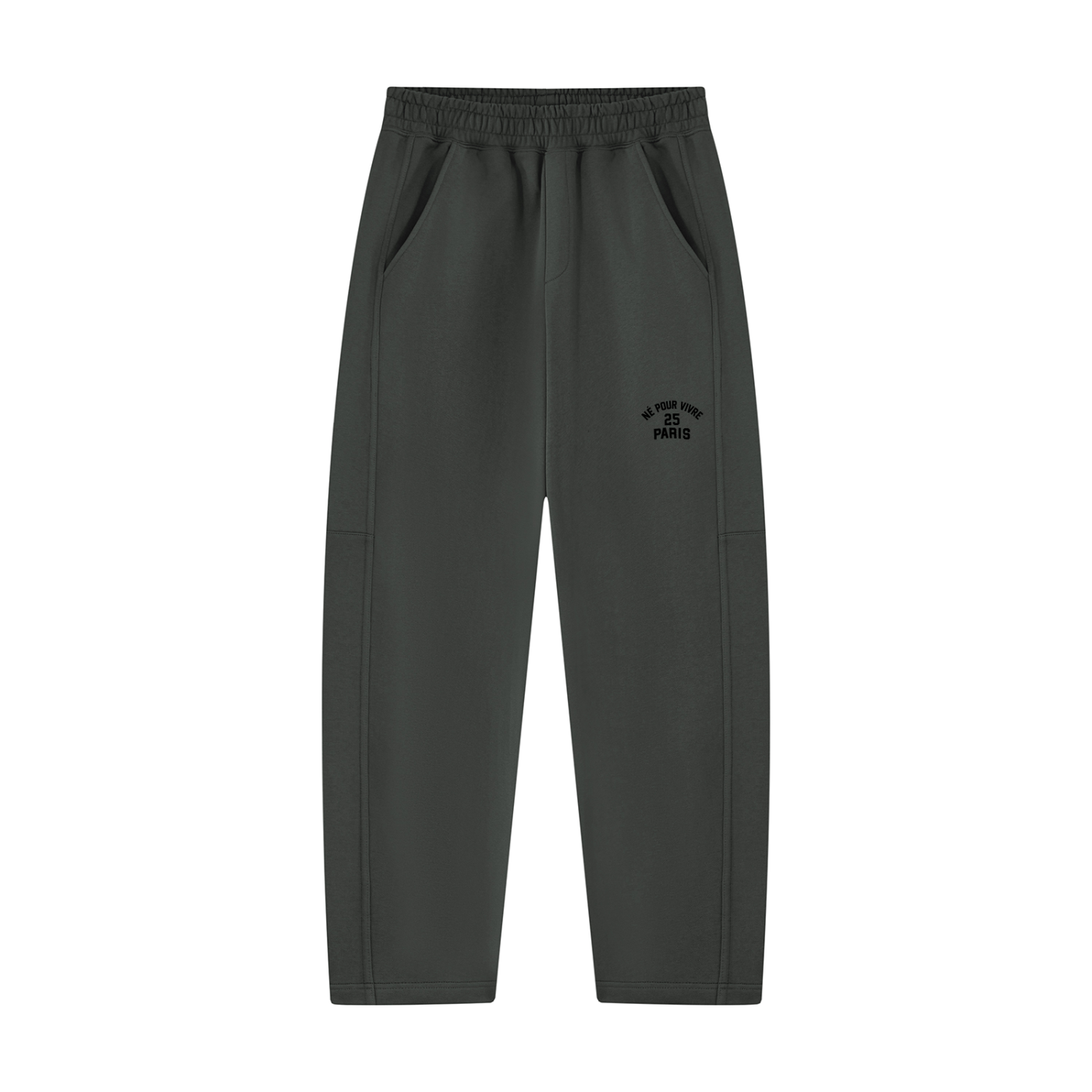 Unisex Tapered Straight Hem Sweatpants