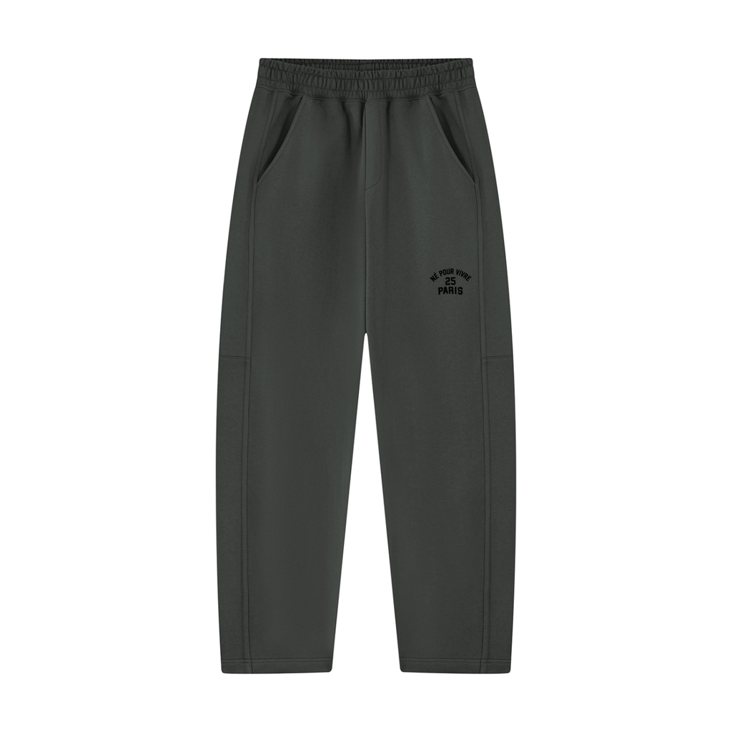 Unisex Tapered Straight Hem Sweatpants