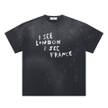 Hand-Frayed Sunfade Paint Splatter T-Shirt